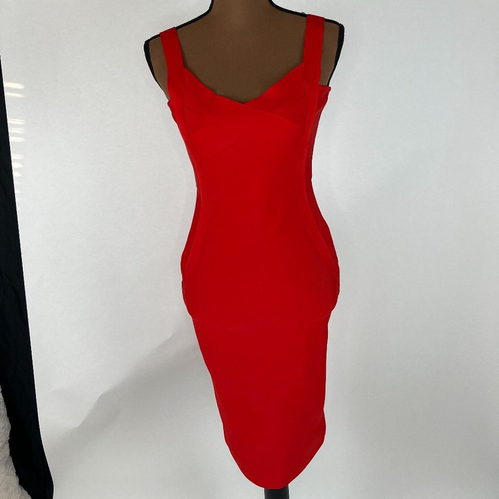Red Bandage Slip Dress